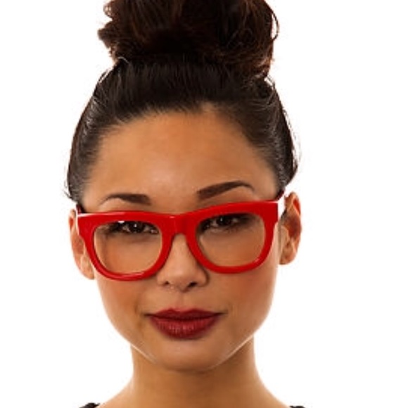 Super Sunglasses Accessories - Super Ciccio Red clear eyeglasses